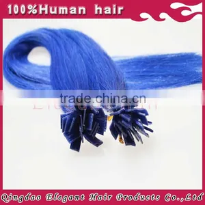 2015 Brazilian Virgin Human Hair Extension With America Glue Top Quality Fusion Hair Flat Tip thumbnail-1