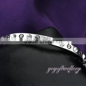 Charm Crystal Fashion Fake Gold Sex Bangle thumbnail-3