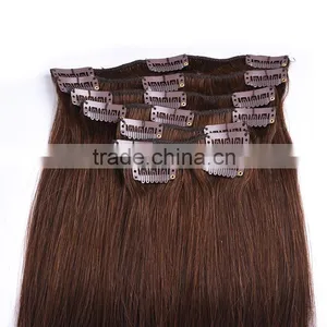 High Quality Clip In Hair Extension, Factory Price Remy Straight Human Hair Extension Quality Choice thumbnail-1