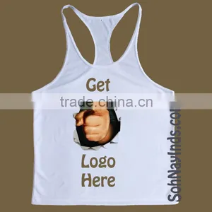Tank Top for Men Gym Fitness Weight Lifting Cotton thumbnail-1
