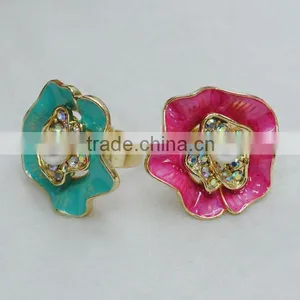 Hot Selling Fashion Jewelry Wholesale Latest Flower Diamond Rings thumbnail-1