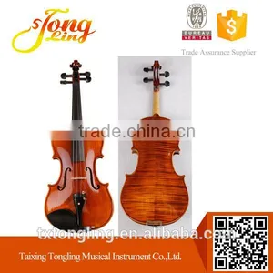 Middle-rang Violin and Deep Flamed Color Violin Red Colored Violins TL004-3 thumbnail-1