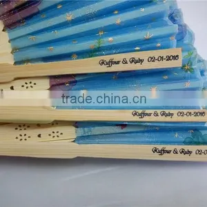 Personalized Foldable Bamboo Fans thumbnail-2