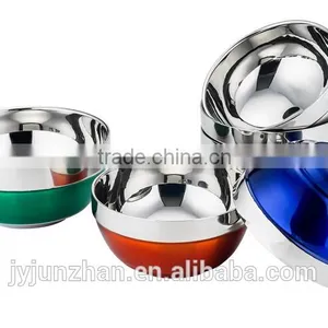 Factory Direct-sell Stainless Steel Soup Bowl With Matt Polishing Outside and High Mirror Inside thumbnail-1