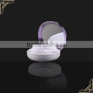 China Round PMMA White Air Cushion Empty Compact Powder Case Quality Choice Most Popular thumbnail-2