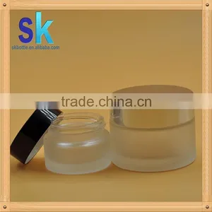 Clear Matte Glass Comestic Jar Good Quality at Lowest Price thumbnail-4
