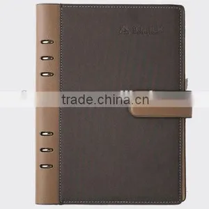 PU Leather Cover for Print With Magnetic Closure Pen Attached School Paper Notebook thumbnail-1
