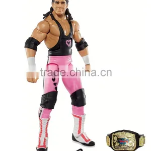 WWE Elite Flashback Hart Foundation Bret Hart Figure thumbnail-1