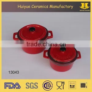 Creamic Cocotte Set, Mini Red Cocotte Set thumbnail-1