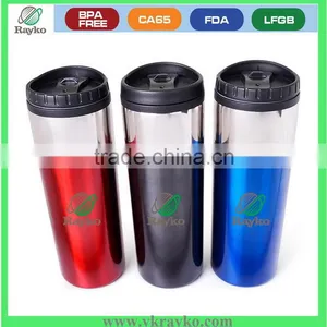 Flat Body Colorful Travel Coffee Mug thumbnail-1