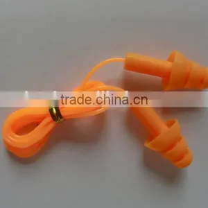 Brand Silicone Ear Plugs SNR:27db Silicone Ear Plugs With String Polyurethane Material Ear Plug Stop Noise Silicon Ear Plug thumbnail-5