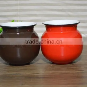 Pantone Color Enamel Cooking Pot, Flower Pot,tea Pot thumbnail-2