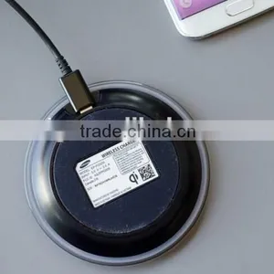 QI Wireless Charger and Wireless Mibile Phone Chager for Samsung Galaxy s6 s7 Edge Superthin Mini Design Black and White thumbnail-5
