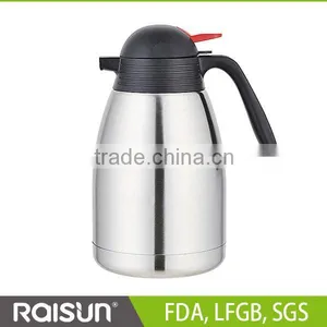 Food Grade Double Walls Stainless Steel Vacuum Coffee Pot 1.2L 1.5L 1.8L for Europen thumbnail-1