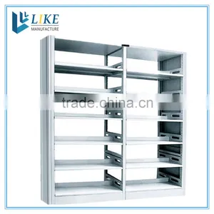 Steel Double-column Double-side Bookshelf thumbnail-1