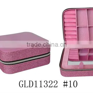 PVC Leather Jewelry Box With Mirror thumbnail-1