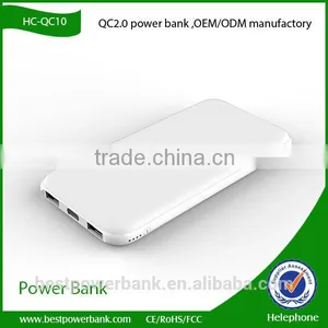 HC-QC01 High Capacity Smartphone PowerBank, Wholesale 10000mAh Portable Charger thumbnail-5
