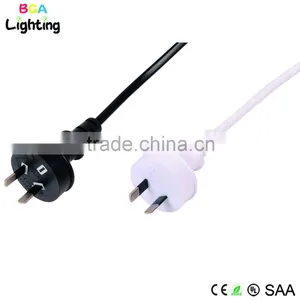 American 3 Pin Plug Power Cord Braided Copper Cable thumbnail-1