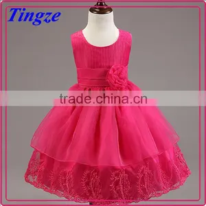 New Design Wholesale Big Bowknot Vintage Style Boutique Girls Princess Party Dresses 2015 TR-WS27 thumbnail-1