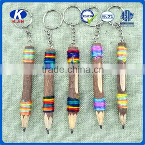 Wholesale 3.5 Inch Branch Artwork Wood Colored Pencils Roll With Ribbon as Students Gift thumbnail-1