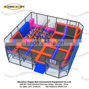 Kids Trampoline Park Indoor Commercial Kids Trampoline Park Fun Play Zone For Amusement Factory Price thumbnail-1