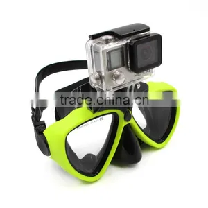 Silicone Diving Glass Mask With Detachable Screw Mount Diving Mask for Sports Camera Go Pro Hero3/3+/4 thumbnail-4