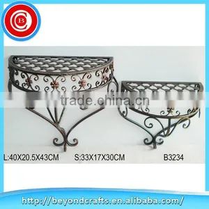 Antique Decorative Hand Carving Metal Wall Shelf thumbnail-1