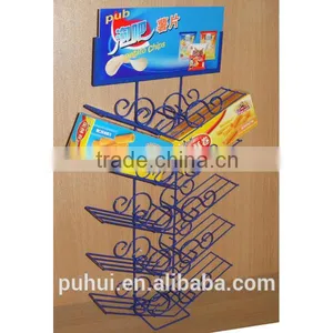 Metal Wire Hanging Potato Chips Display Stand With Modern Design thumbnail-3