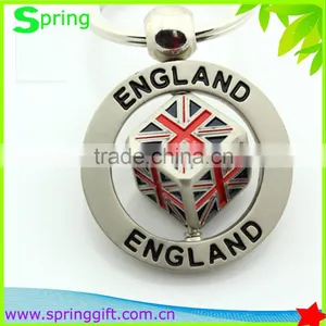Fashion England Style Dice Key Chain ,great British Travel Key Ring, UK Souvenir Keychains thumbnail-2