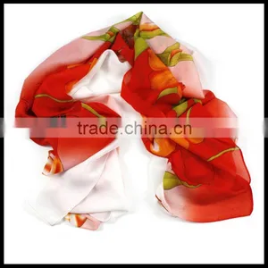 Hot Selling Fashion Printing Multicolor Lady Beach Chiffon Scarf thumbnail-4