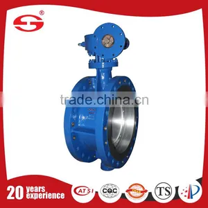 High Temperature Stainless Steel 304 Eccentric Flange Connection Seated Butterfly Valve thumbnail-3
