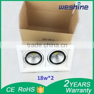 Wild Bean Angle Most Powerful COB LED Grille Light Bean Port Lamp 18w*2 Wholesale thumbnail-3