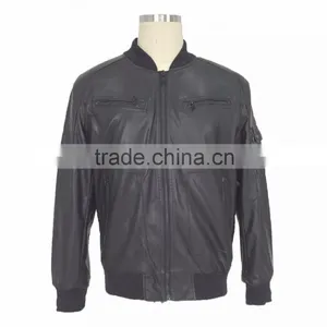 2016 Modern Style Spring and Autumn Men PU Leather Jacket thumbnail-1