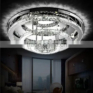 Top Quality Round LED Ceiling Lamp 90W 230V Cheap Crystal LED Chandelier thumbnail-1
