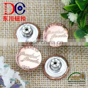 Furniture Guangzhou Vogue Custom Made Metal Jeans Button for Leather Jacket thumbnail-6