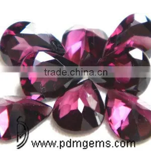 Rhodolite Garnet Pear Cut Faceted Lot For Silver Necklace From Manufacturer thumbnail-1