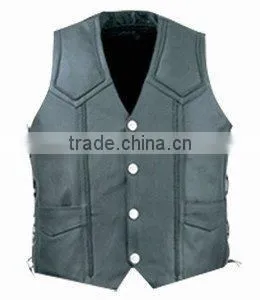 Leather Vest in Cowhide Leather thumbnail-1