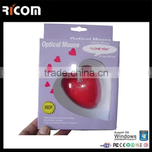 New Products Heart Shaped Computer Mouse Wired Heart Mouse thumbnail-6