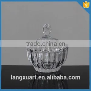 Bling Crystal Candle Glass Jar Dome Lid thumbnail-1