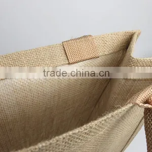 Giveaway Cheap Logo Customized Cotton Jute Bag Jute Shopping Bag thumbnail-6