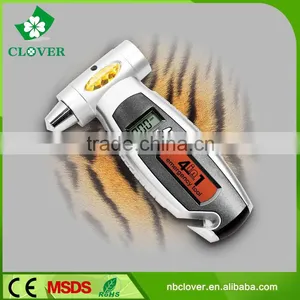 3 IN 1 Red Backlight With Safe Hammer and Belt Cutter Digital Tire Pressure Gauge thumbnail-1
