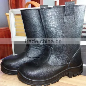 Safety Footwear Manufacture Cowskin Leather Winter Safety Boots Military Safety Boots thumbnail-3