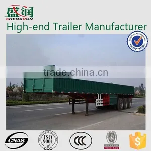 3 Axles Side Wall Semi Trailer / Bulk Cargo Truck Trailers (twist Locks Are Optional) thumbnail-1