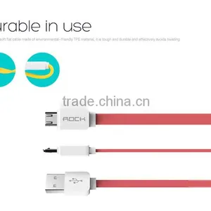 ROCK Original Micro USB Cable for Samsung/HTC/Meizu/Xiaomi/Huawei 1m Wired Charging Data Sync USB Cables Data Line for Android thumbnail-4