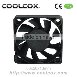 CoolCox 50x50x10mm DC Axial Fan ,5010 Small Exhaust Fan,dc Fan 50mm,5v 12v 24v dc Fan thumbnail-1