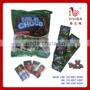 Heart Shaped Milk Choco Press Candy (with Football Star Cards) thumbnail-1
