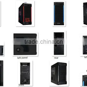 8825 New Case New Stylish Case, Manual Switchable Lighting, 0.6mm SECC Black Interior Chassis thumbnail-3