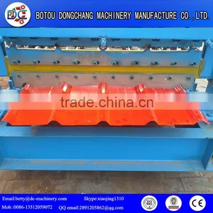 CNC Trapezoidal Profile Color Steel Roof Panel Single Cold Roll Forming Machine thumbnail-3