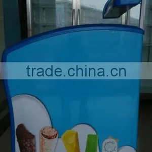 New 158L Small Ice Cream Display Freezer for Supermarket thumbnail-4