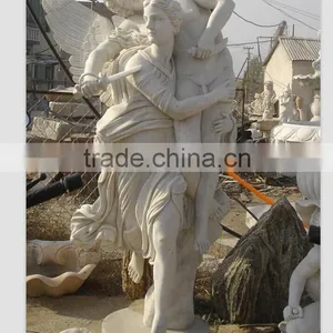 Chinese Interesting Stone Women and Sheep Sex Sculpture thumbnail-5